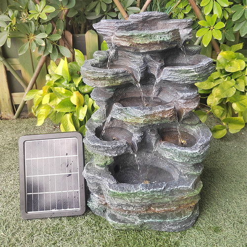 Garden solar water feature - garden,