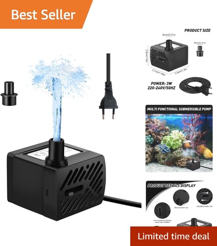 Versatile quiet fountain pump - fountain,