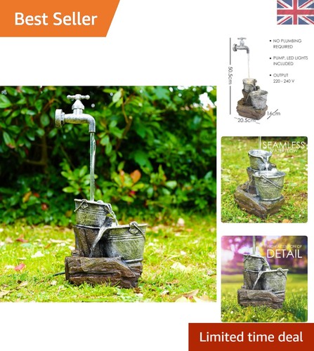 Garden water feature tap - garden,