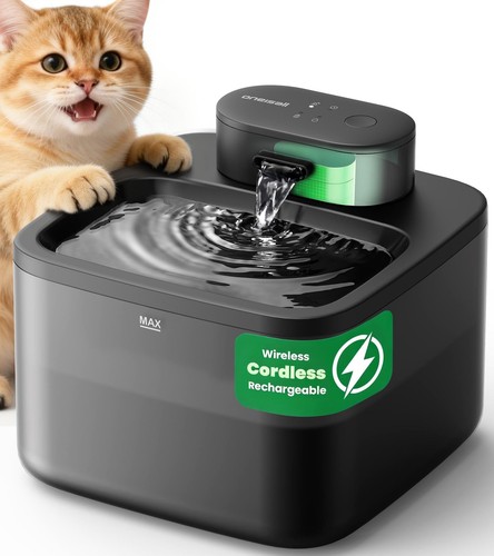 Oneisall wireless cat water - wireless,